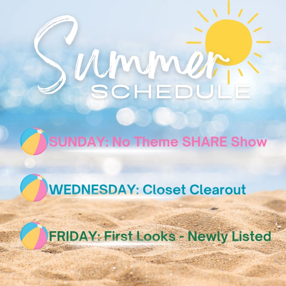 ☀️ SUMMER SCHEDULE 🍀